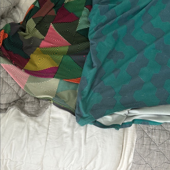 Two Colorful Geometric Patterned Top - Picture 3 of 7